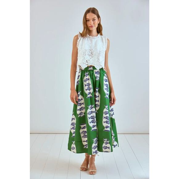 Hunter Bell Tatum Flowy Maxi Skirt - L - Picture 1 of 3